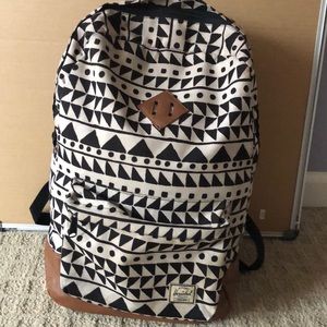 Slightly used Herschel backpack. Tribal print.